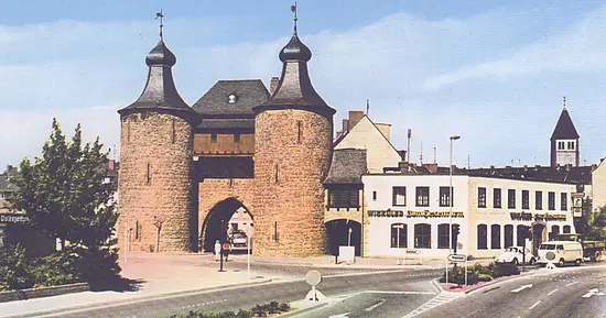 Bereich Hexenturm mit anliegender Gaststätte "Zum Hexenturm" bis 1993